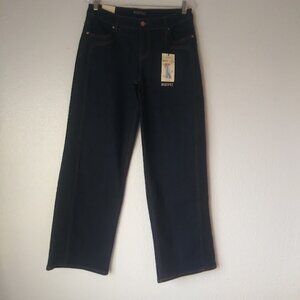 Bluespice women's size 9 dark blue wide leg jeans